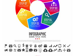 扁平化商業(yè)信息圖表設(shè)計(jì)元素 提升信息技術(shù)咨詢服務(wù)的視覺效果